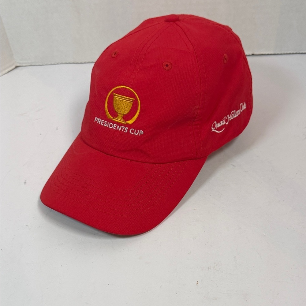 Red Presidents Cup Baseball Cap